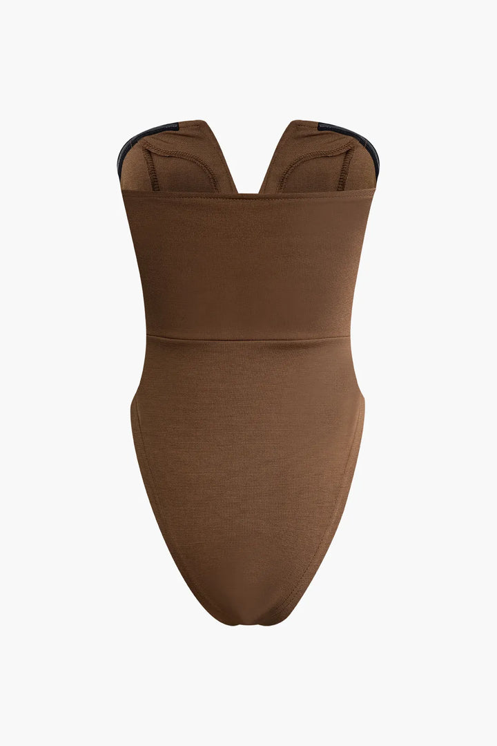 All We Love V-neck Strapless Bodysuit