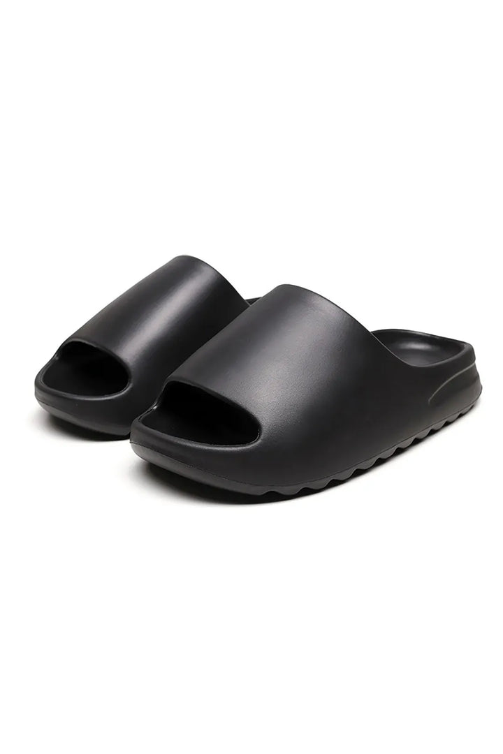 Cecily Solid Platform Slide Slippers