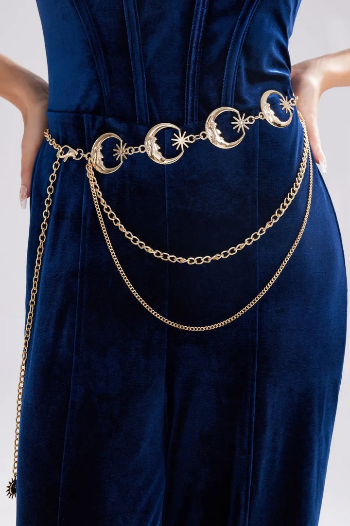 Charm Appeal Gold Layered Waist Chain