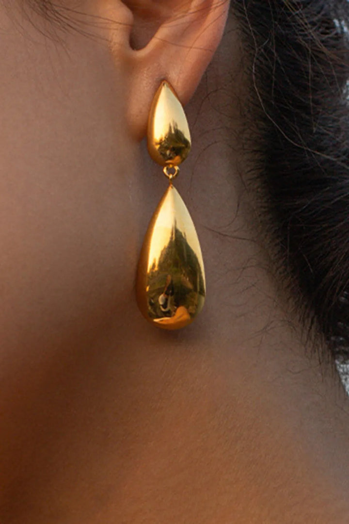 Eana Gold Double Teardrop EarringsEana Gold Double Teardrop Earrings