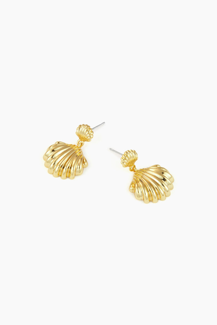 Hella Gold Shell Shaped Dangle Earrings