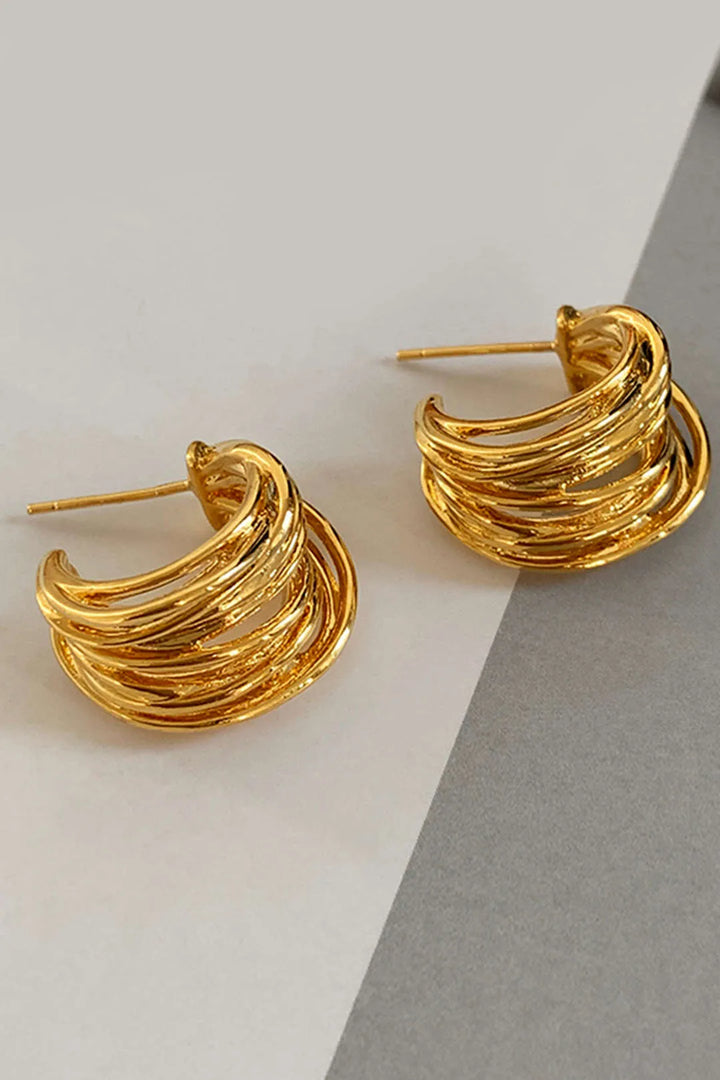 Joclyn C-shaped Hoop Earrings