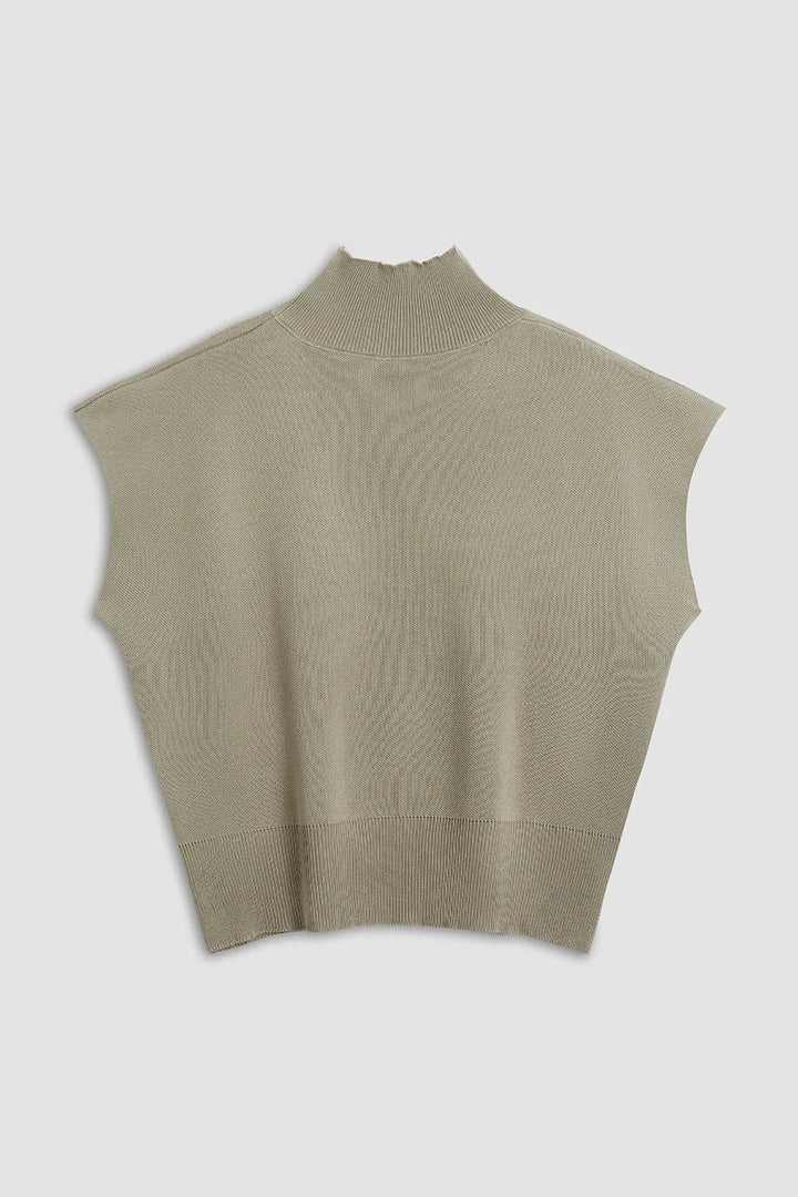 Kalene Solid Pullover Knit Top