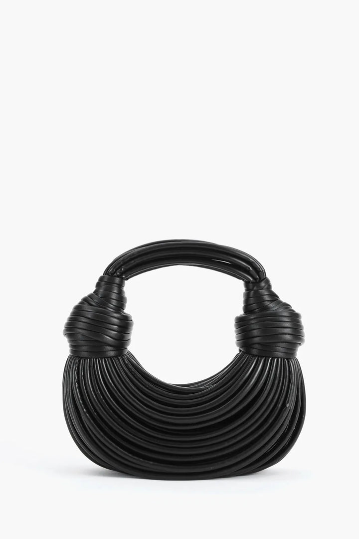 Kalic Knotted Pleat Leather Bag