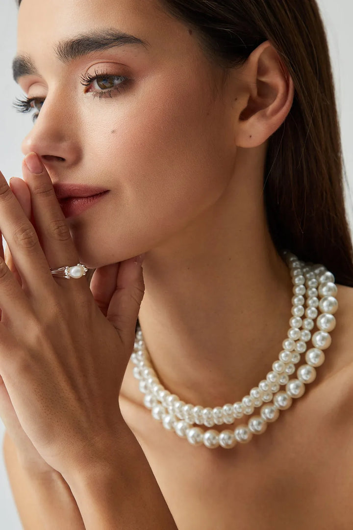 Lyla Treble Layers Pearl Necklace