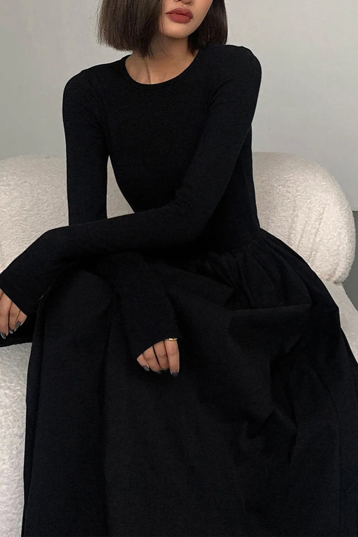 Pola Black Long Sleeve Maxi DressPola Black Long Sleeve Maxi Dress