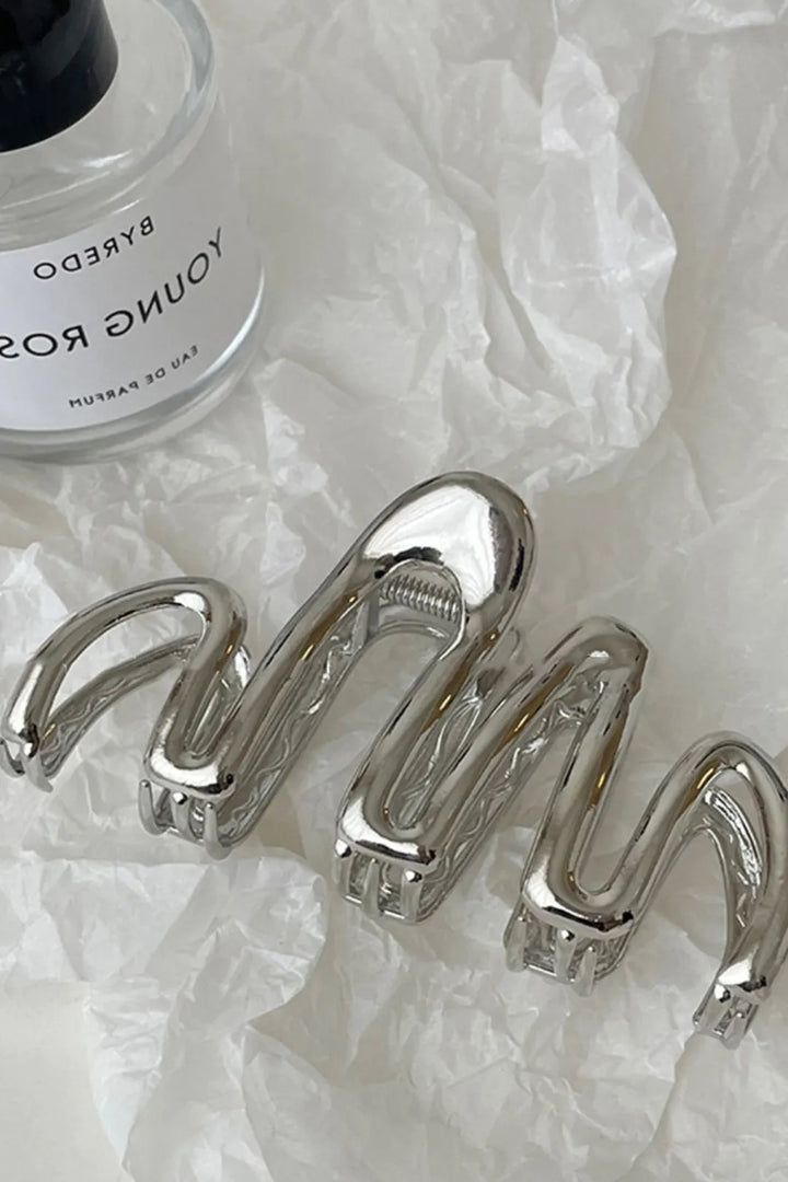 So Polished Silver Essential Hair Claw