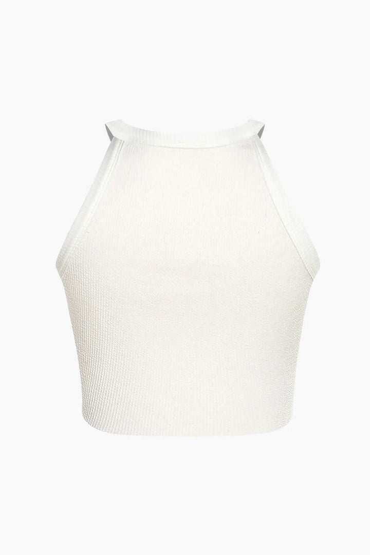 Vella White Letter GOD'S FAVORITE Tank Top