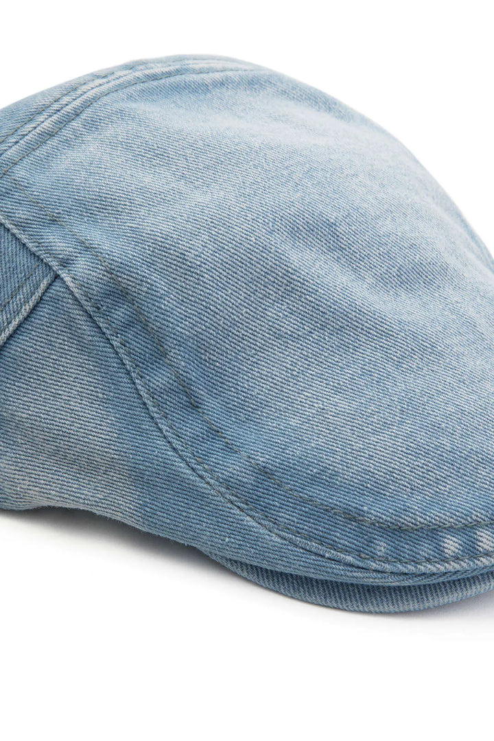 Zore Blue Denim Flat Cap